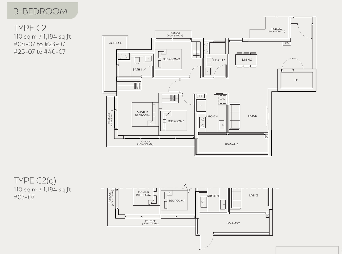 3-Bedroom, Type C2